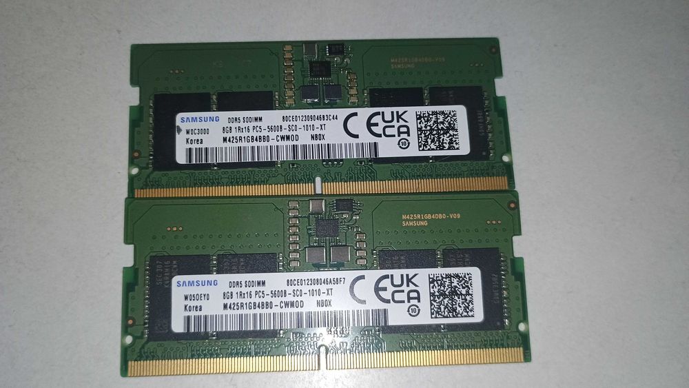 RAM лаптоп Samsung 2x 8GB DDR5 5600 MHz