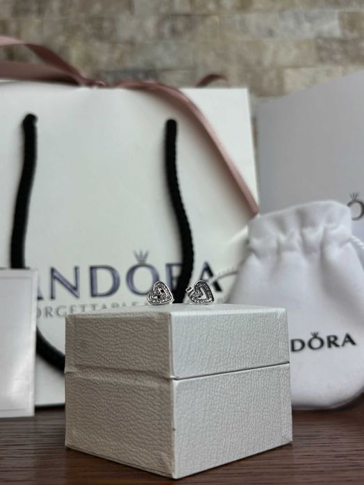 Обеци пандора - Сърца стъд