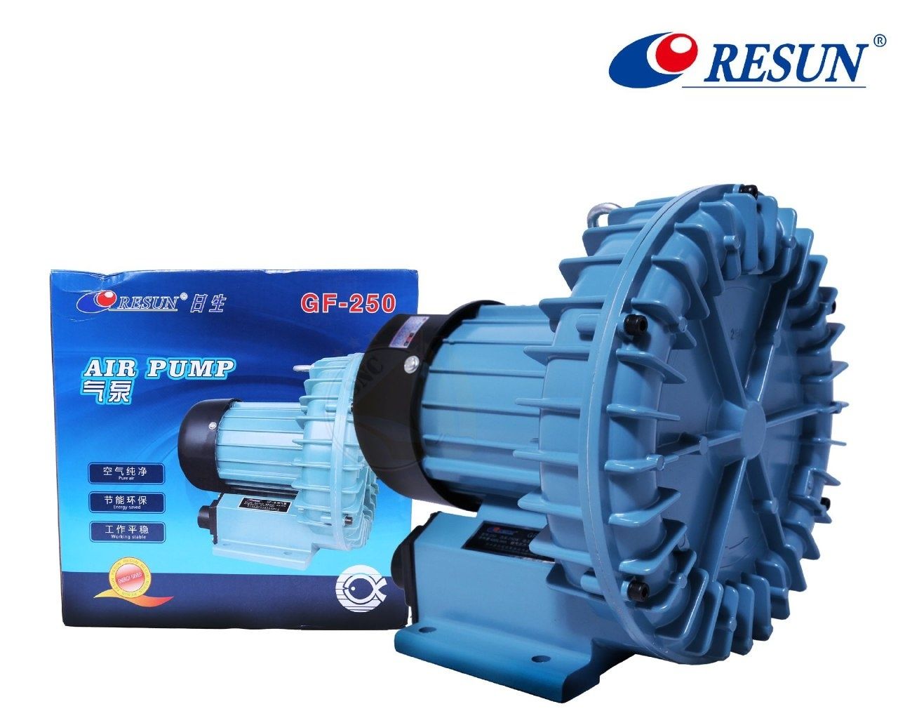 Электрический Турбо-воздушный компрессор для прудов и водоемов RESUN G