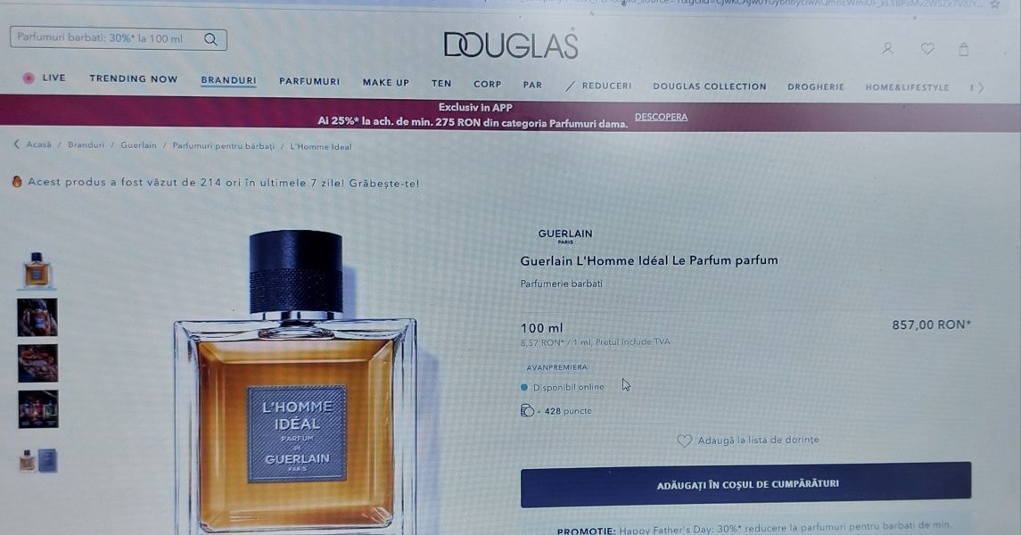 Parfum L'homme Ideal de Guerlain 100ml