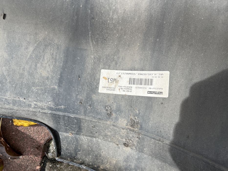 Bara spate seria 1 e87 neagra non M