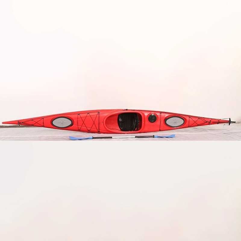 Caiac sport turistic cu un loc – 505 cm, cu cârmă și pedale reglabile