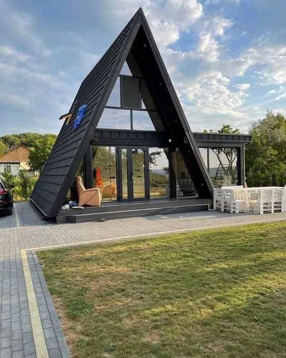 Vand cabane din lemn tip A  8 x 10m