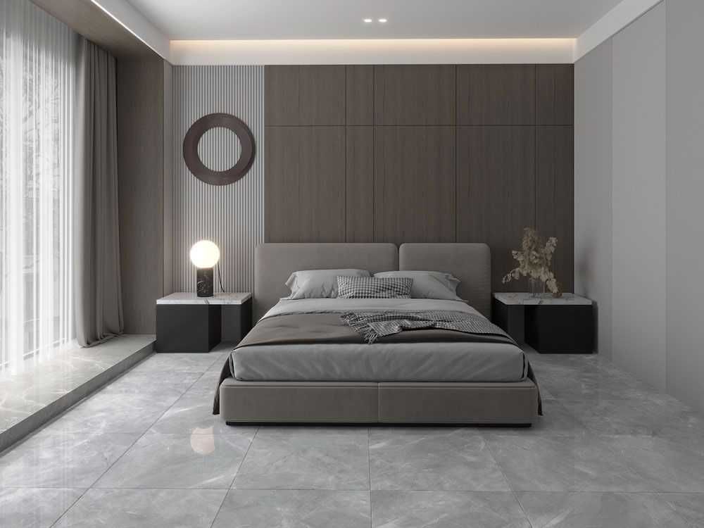 Gresie portelanata rectificata PULPIS GREY LUCIOASA Rect 60X120 Gri