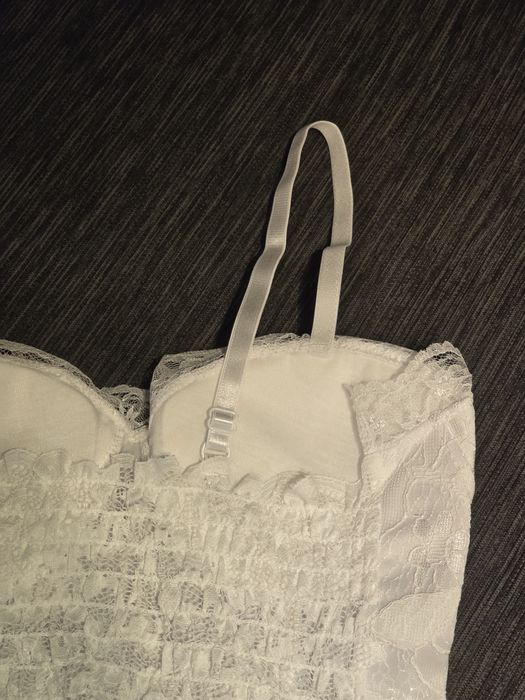 Corset alb reglabil si elastic