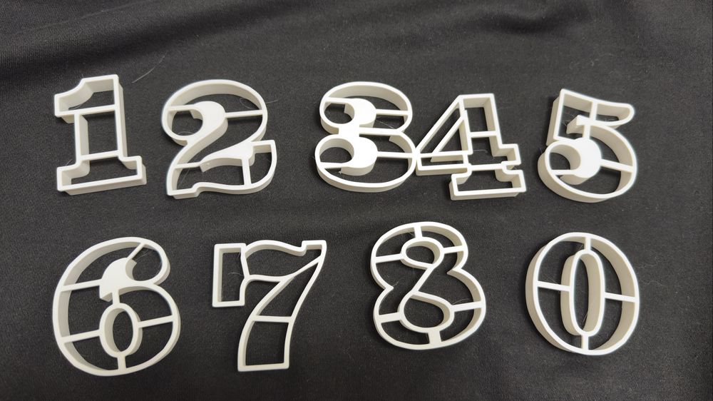 Cifre decupare foietaj/ aluat/ pasta de zahar