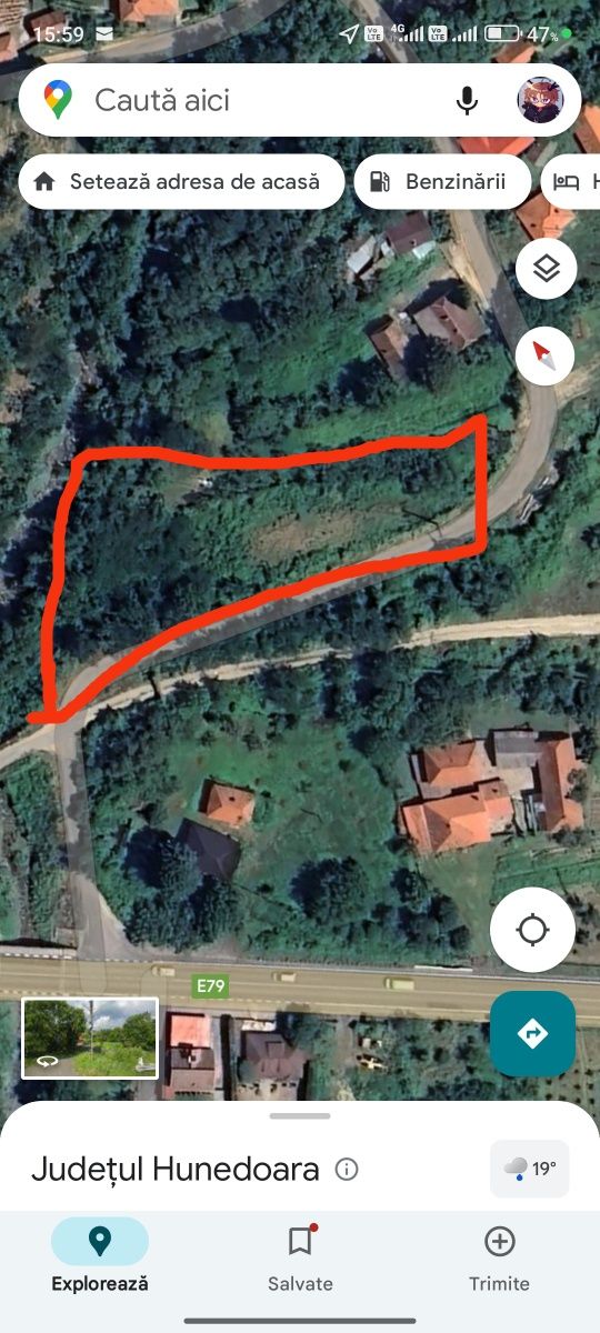 Teren intravilan 1000 m2
