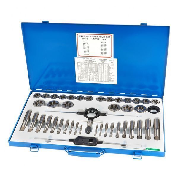 Комплект метчици и плашки, 46 бр. m6-m24 hbm