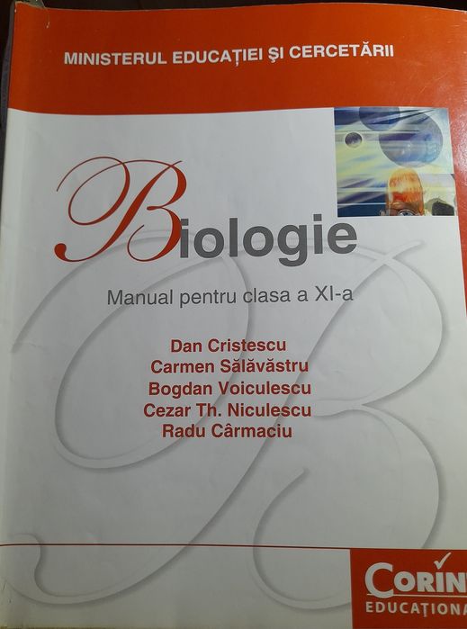 Vând Manual Biologie clasa XI- editura Corint