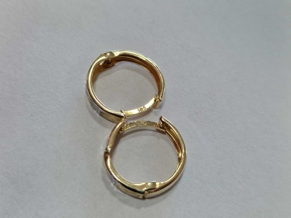 Дамски златни обеци 14К / 1,20 гр.