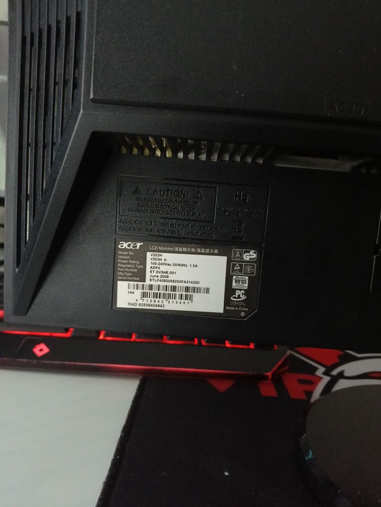 Монитор VGA 60гц