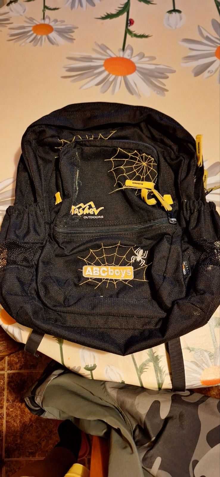 Ученическа раница ТАШЕВ ABC Spider - Черно / жълто