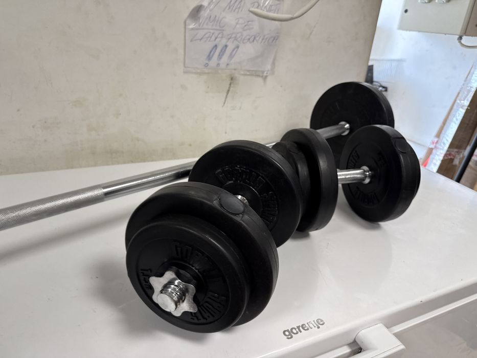 Pachet sala gantere si haltera germany total 30 kg. Pret promo 350 lei