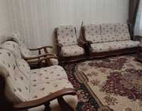 продается мягкая мебель из 4 предметов, натуральное дерево чинар