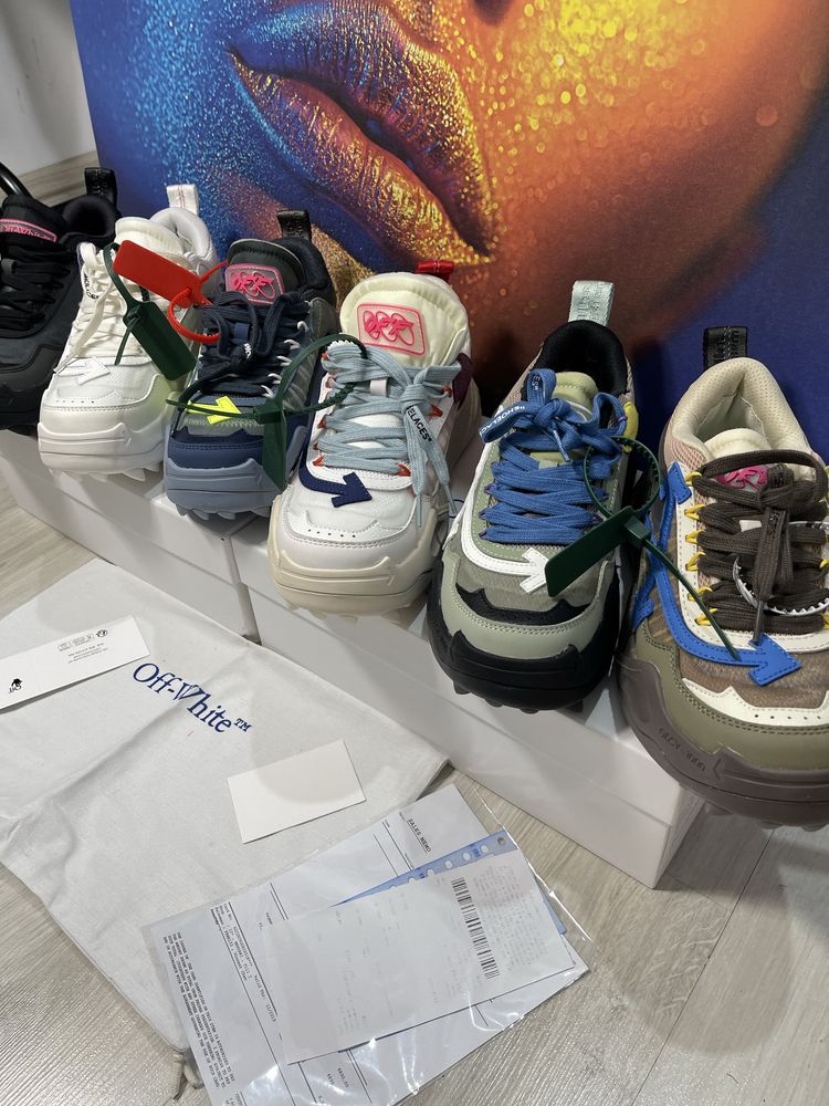 Adidasi Off White ODSY piele naturala Full Box colectie noua