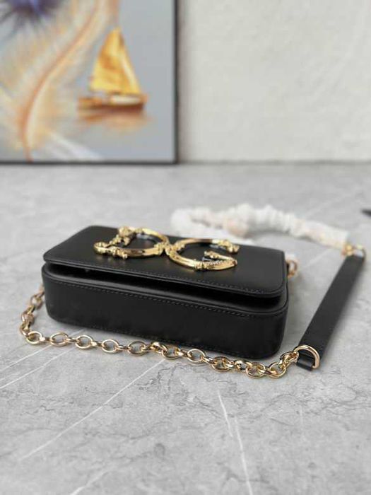 Geanta Dolce Gabbana Girls negru, 21 cm, Premium