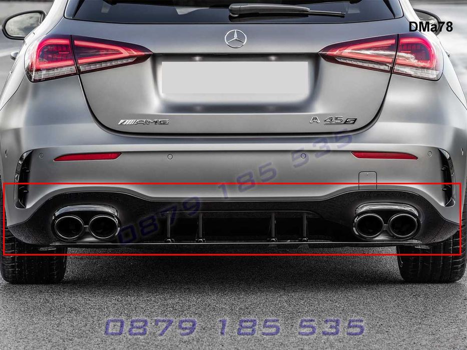 Тунинг дифузьор задна броня Mercedes AMG A45 A W177 мерцедес амг а45