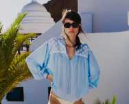 Bluza cu broderii Zara marime M