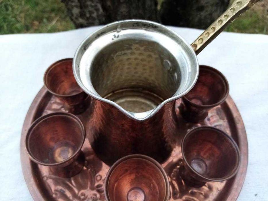 Медно сервизче за ракия
