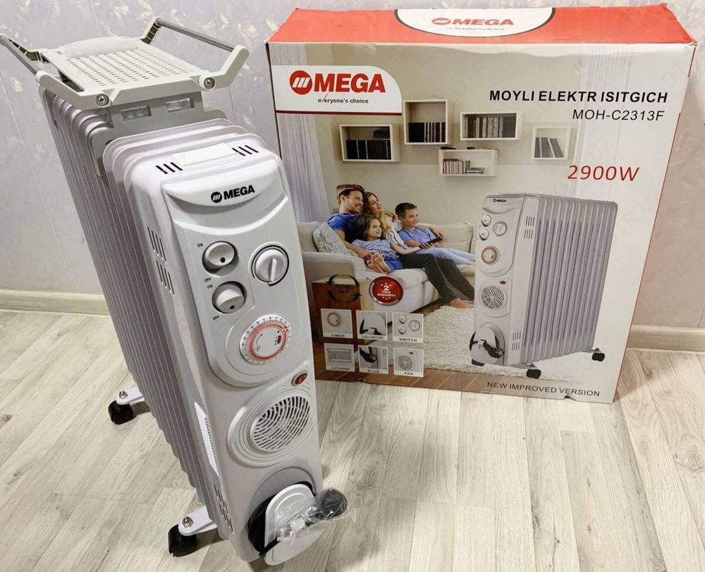 Обогреватель масляный Mega, Bosch, Nikai 13 есть доставка !!
