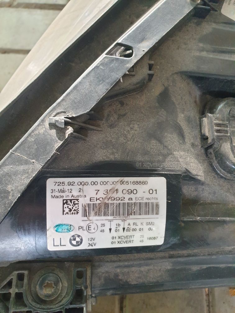 Фары БМВ 750, F01, F02 Adaptive Led 2013