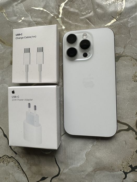 iPhone 16 Pro 256Gb, White Titanium ca nou, fara resetare