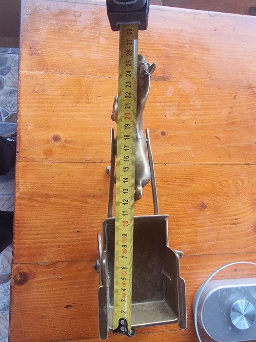 Trăsură cu cal bronz/alama