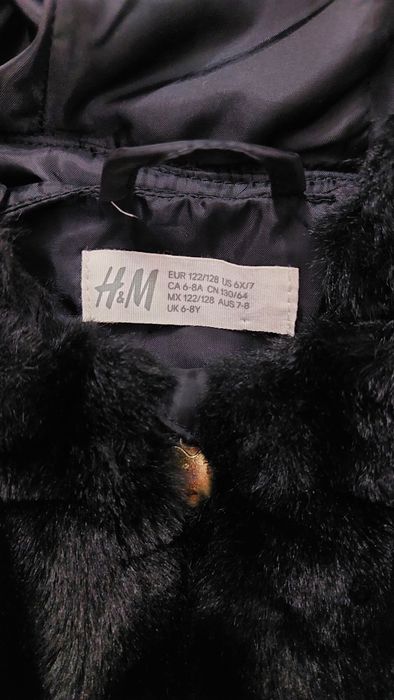 Geaca blana artificiala, marime 7-8 ani, transport prin posta inclus