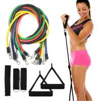 Sistem fitness - Set extensor 5 Corzi / Benzi elastice din latex