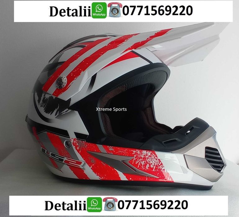 Casca  enduro LS 2 downhill atv bicicleta cross ochelari manusi moto