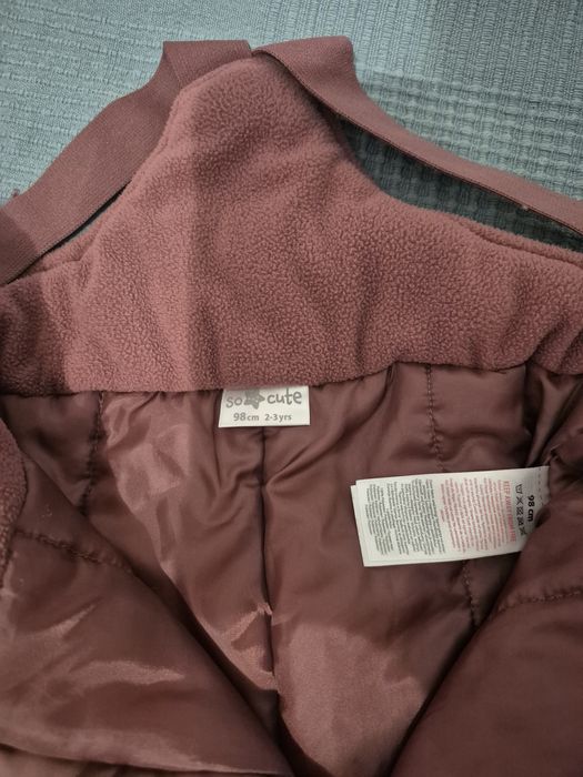 Pantaloni schi fetite 2-3 ani (98 cm) (stil salopeta)