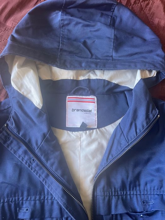 Синя парка  хс с 158-164 см с каракул