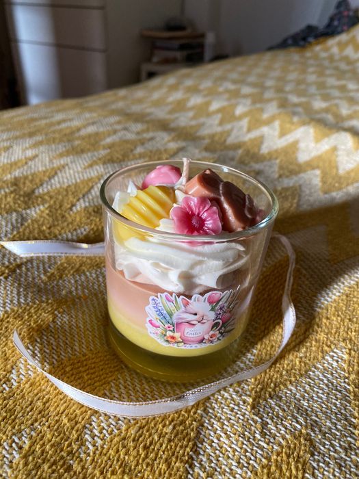 Lumanare ceara organica soia colorata