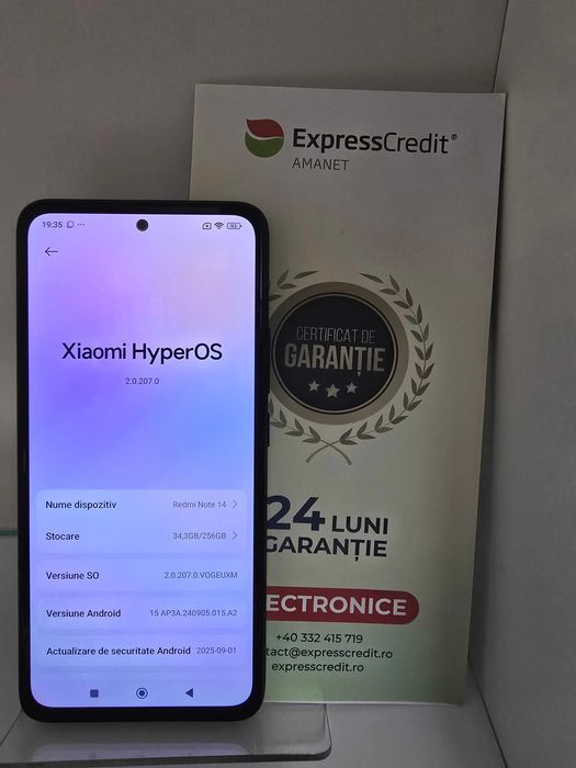 (Ag 29 Siraj )Telefon Xiaomi Redmi note 14 /b33321 . Garantie 2 Ani