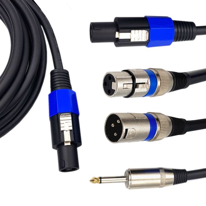 НОВЫЕ Аудио кабели. Шнуры для аппаратуры.  Xlr, speakon, jack 6,3
