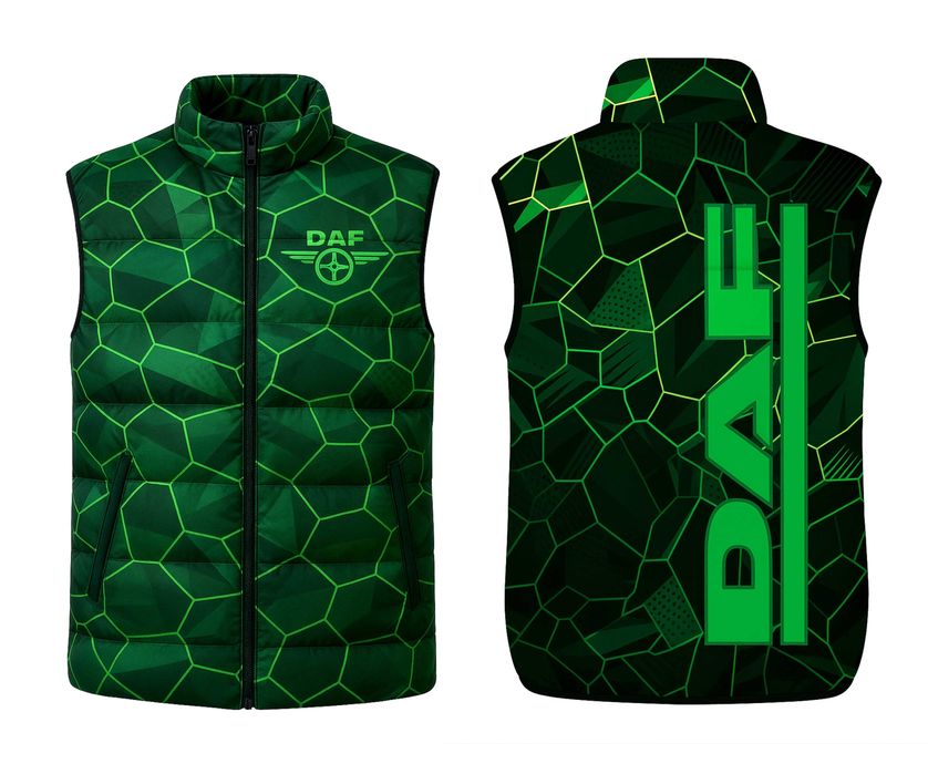 Мъжки елек ДАФ / DAF сюблимация размери от L до 5XL