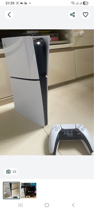 PS5 slim ideal o'yinlari bor original djoystik karobka dakumenti bor.