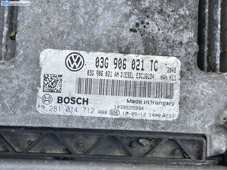 ECU Calculator Motor Skoda Superb 2 2.0 TDI BKD 2008 - 2015 Cod 03G906021TC 03G906021AN 0281014712 [C4078]
