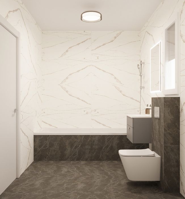 Apartament cu 2 camere in faza de proiect by DELTA STUDIO