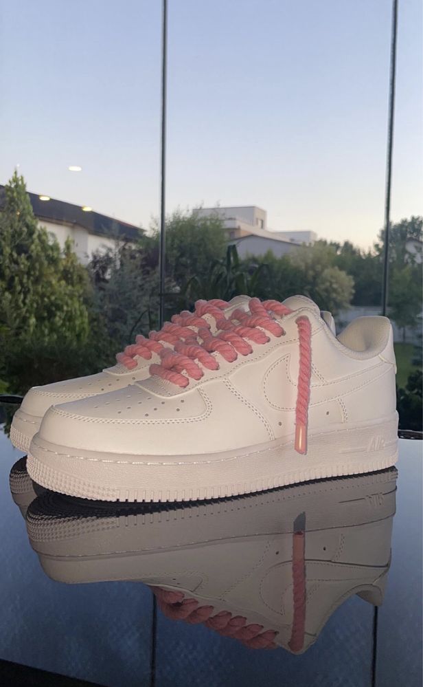 Nike Air force 1 Costume Pink Rope Laces