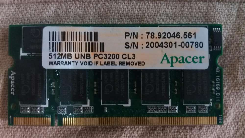 Memorie RAM 512 MB PC 3200 CL3