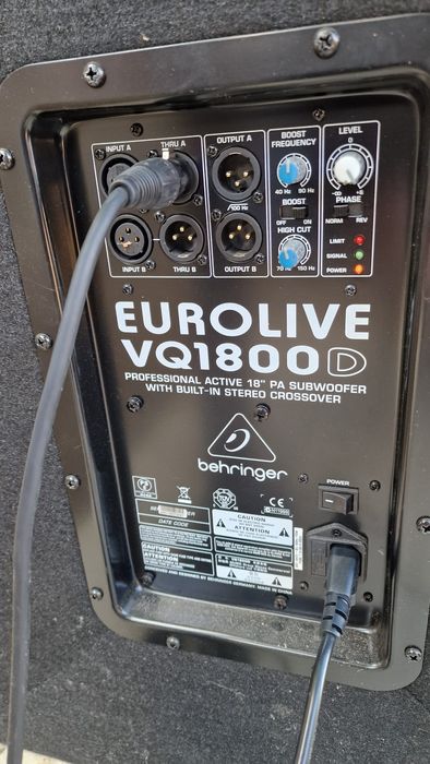 Woofer Behringer VQ1800D Eurolive activ( jbl, jrx,dynacord