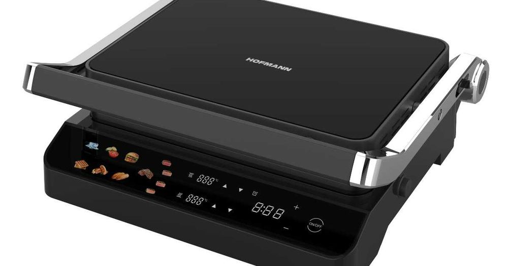 2 в 1 Вафельница и гриль  Hofmann SGM2007TSBK/HF /  vafli grill