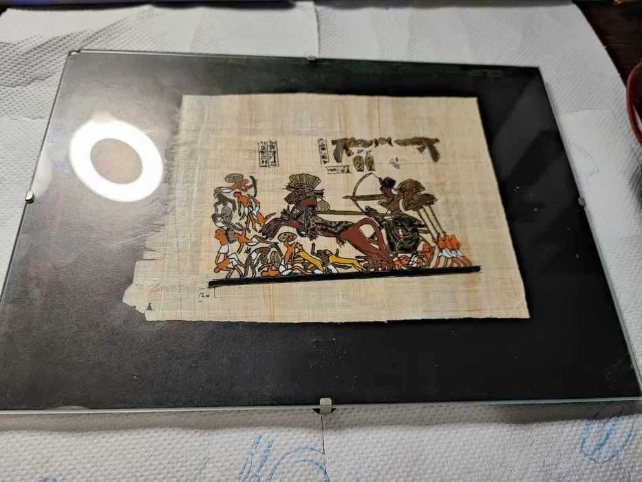 Lot vintage de 7 papirusuri egiptene