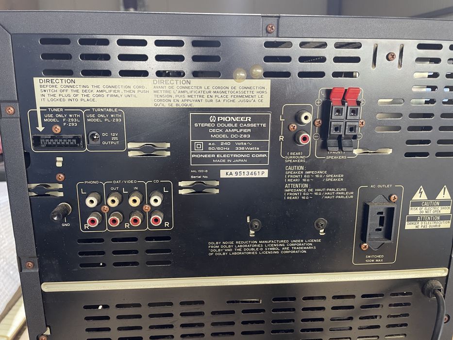 Sistem Pioneer deck,egalizator,tuner