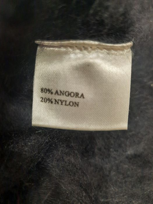 Дамска блуза черна ангорска вълна