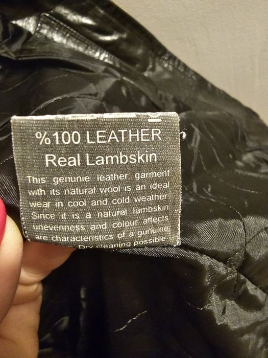 Мъжко яке от естествена агнешка кожа