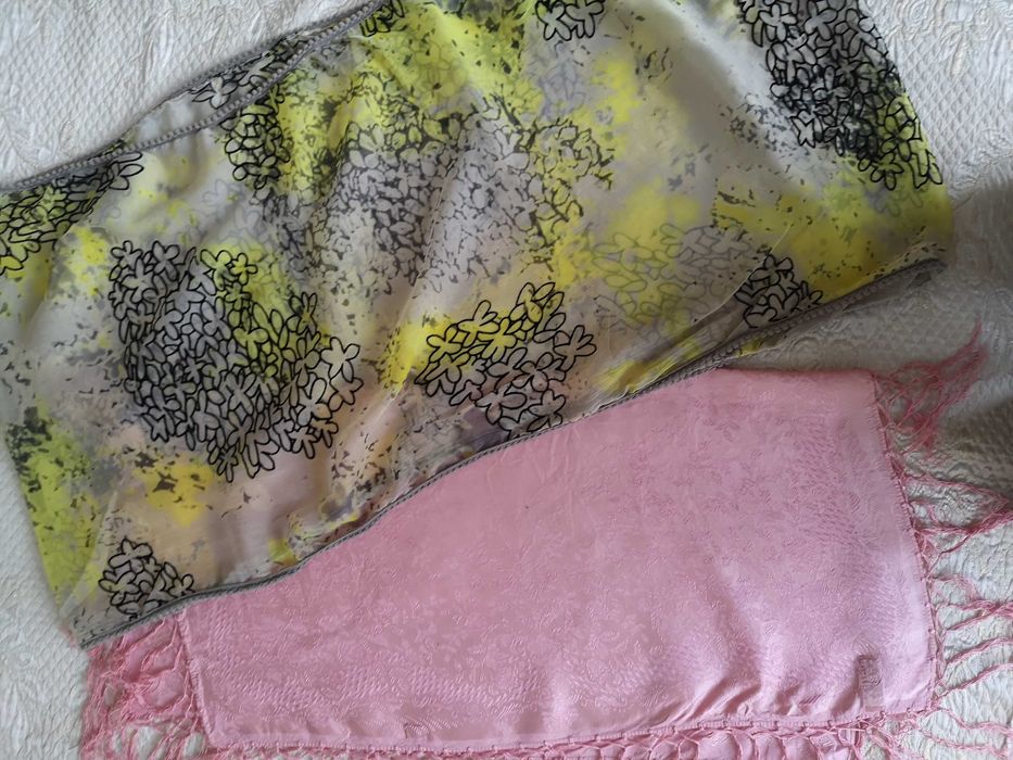 2 шала естествена коприна