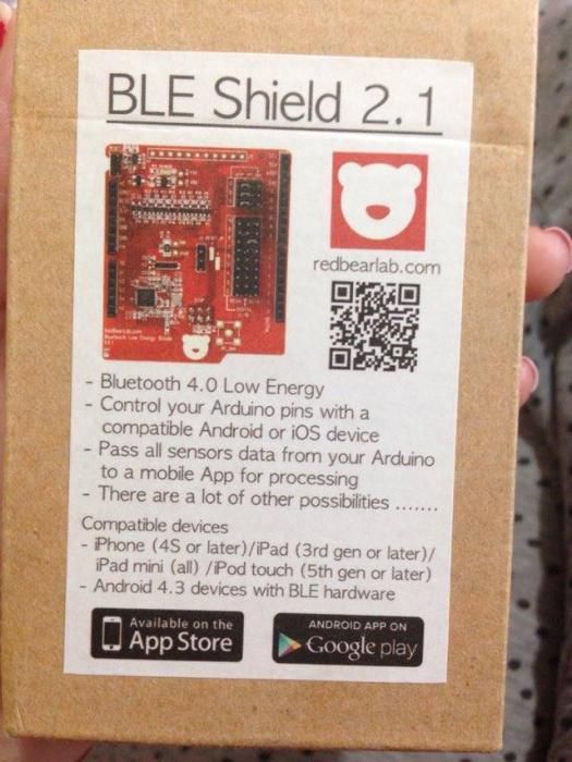 Bluetooth low energy shield 2.1