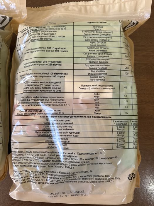 Продам срочно паек со скидкой